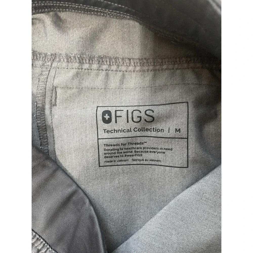 FIGS‎ Axim Cargo Scrub Pants Technical Collection Graphite Gray Mens Medium